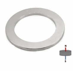 Neodymium Ring Magnet - OD100mm X ID70mm X H3mm | N35