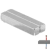 Neodymium Block Magnet - 38.1mm X 6.35mm X 6.35mm | N52