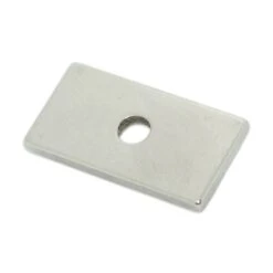 Neodymium Block Magnet - 25mm (L) X 12.5mm (W) X 3.5mm (H) With D4mm Hole | N42