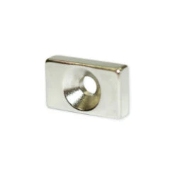 Neodymium Block Magnet - 20mm X 12mm X 5mm | Countersunk 5mm-10mm Hole