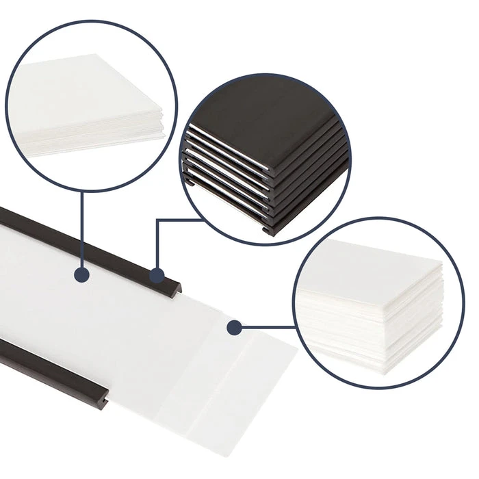 Magnetic Label Holder C-Channel Set – 200mm X 55mm X 1.1mm | Includes Plastic Cover And Insert Card 2 Magnetic Label Holder C-Channel Set – 200mm X 55mm X 1.1mm | Includes Plastic Cover And Insert Card - Image 2