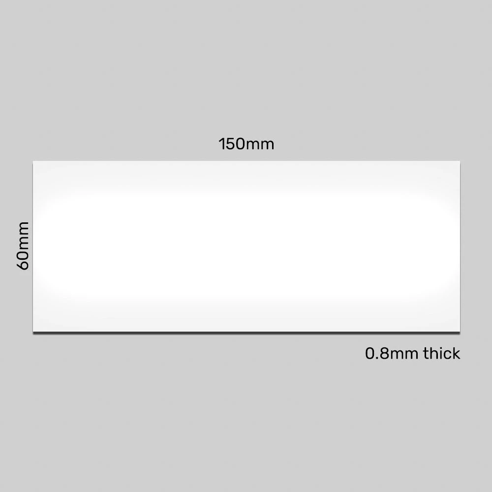 Rewritable Magnetic Label - 150mm X 60mm X 0.8mm | White 2 Rewritable Magnetic Label - 150mm X 60mm X 0.8mm | White - Image 2