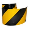 Reflective Magnetic Tape | Hi-Vis Black And Yellow | 100mm X 0.8mm | PER METRE | Supplied As Continuous Length