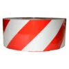 Reflective Magnetic Tape | Hi-Vis Red And White | 100mm X 0.8mm X 45m ROLL