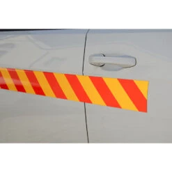 Reflective Magnetic Tape | Hi-Vis Red And Yellow | 100mm X 0.8mm X 45m ROLL -AMF Magnetics Sales Store 59207BM 3