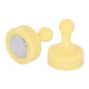 Yellow Pin Whiteboard Magnets - 29mm Diameter X 38mm | 4 PACK