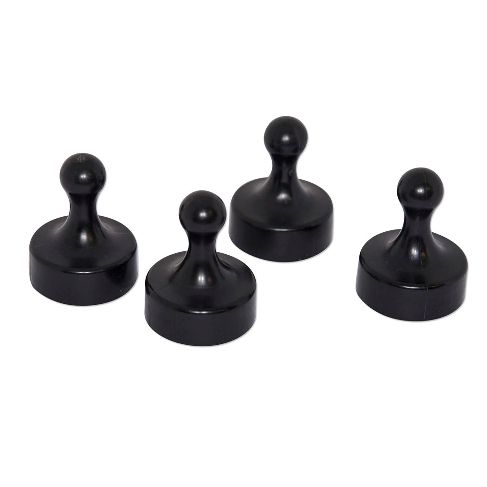 Black Pin Whiteboard Magnets - 29mm Diameter X 38mm | 4 PACK 2 Black Pin Whiteboard Magnets - 29mm Diameter X 38mm | 4 PACK - Image 2