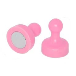 Pink Pin Whiteboard Magnets - 19mm Diameter X 25mm | 6 PACK