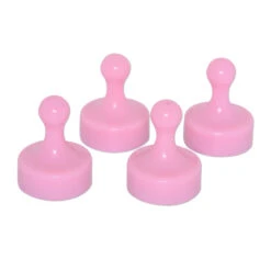 Pink Pin Whiteboard Magnets - 29mm Diameter X 38mm | 4 PACK -AMF Magnetics Sales Store 60215B 2