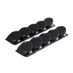Black Square Round Memo Clip Magnets | 30mm | 10 Pack -AMF Magnetics Sales Store 60231 10