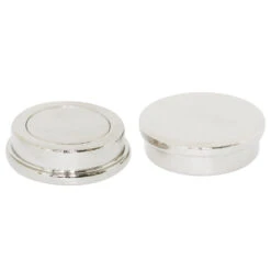 Steel Capped Neodymium Holding Pot Magnet - 25mm (D) X 9mm (H) | Nickel Plated