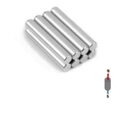 Neodymium Cylinder Magnet - 8mm X 40mm | N45