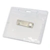 Magnetic Name Badge With Clear Horizontal Plastic ID Card Holder | 4"x 3" | 1 PACK