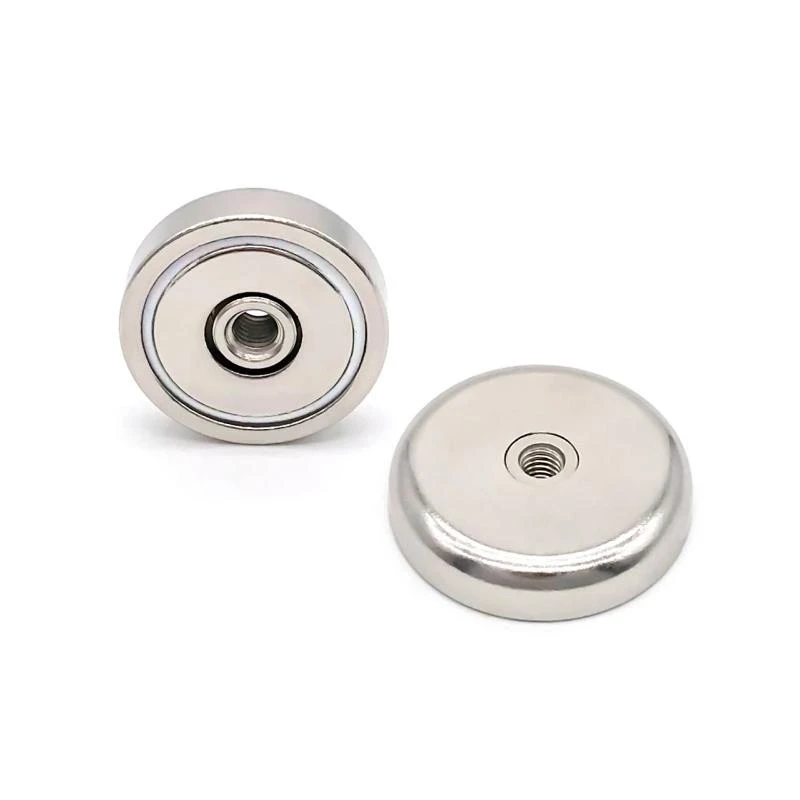 Neodymium Pot Magnet - Diameter 36mm X 7.6mm | M4 Internal Thread 1 Neodymium Pot Magnet - Diameter 36mm X 7.6mm | M4 Internal Thread