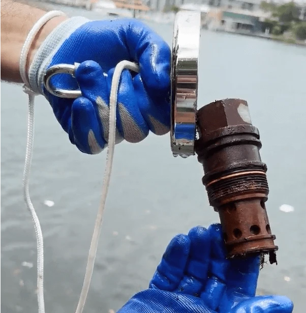 Neodymium Magnet Fishing Recovery Kit With M10 Threaded Eyelet - 75mm Dia. 3 Neodymium Magnet Fishing Recovery Kit With M10 Threaded Eyelet - 75mm Dia. - Image 3