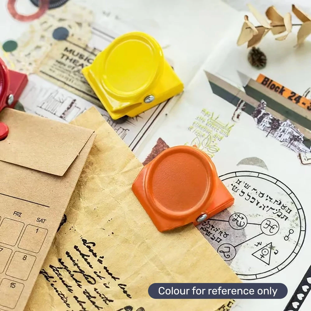 Teal Blue Square Round Memo Clip Magnet | 30mm 4 Teal Blue Square Round Memo Clip Magnet | 30mm - Image 4