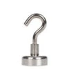 Neodymium Pot Magnet With Threaded Hook - 42mm Diameter X 47mm