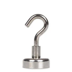 Neodymium Pot Magnet With Threaded Hook - 42mm Diameter X 47mm