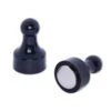 Black Pin Whiteboard Magnets - 12mm Diameter X 22mm | 12 PACK