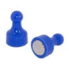 Blue Pin Whiteboard Magnets - 12mm Diameter X 22mm | 12 PACK