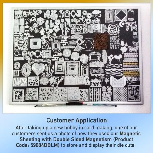 Magnetic Sheeting With Double Sided Magnetism | Brown | 620mm X 0.5mm | PER METRE | Supplied As Continuous Length 2 Magnetic Sheeting With Double Sided Magnetism | Brown | 620mm X 0.5mm | PER METRE | Supplied As Continuous Length - Image 2