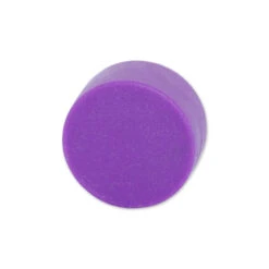 Neodymium Purple Button Magnet - 12.7mm X 6.35mm | Thermoplastic Rubber (TPR) Coated
