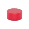 Neodymium Red Button Magnet - 12.7mm X 6.35mm | Thermoplastic Rubber (TPR) Coated