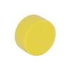 Neodymium Yellow Button Magnet - 12.7mm X 6.35mm | Thermoplastic Rubber (TPR) Coated