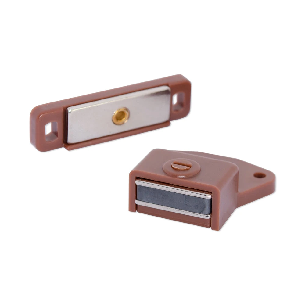 Adjustable Magnetic Cabinet Door Latch | Rectangular | Brown 1 Adjustable Magnetic Cabinet Door Latch | Rectangular | Brown