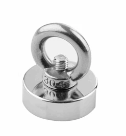Neodymium Pot Magnet SS304 EYEBOLT - D36mm (41kg) | Recovery Fishing Magnet