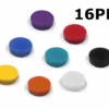 16 Pack - Neodymium Black Button Magnet - 12.7mm X 6.35mm | Thermoplastic Rubber (TPR) Coating