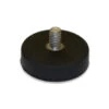 Male Thread Neodymium Pot Magnet - Diameter 22mm X 6mm With 6mm M4 Thread And Rubber Case
