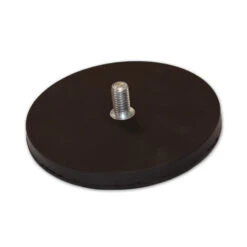 Male Thread Neodymium Pot Magnet - Diameter 88mm X 8mm With 20mm Boss And Rubber Case