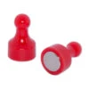 Red Pin Whiteboard Magnets - 12mm Diameter X 22mm | 12 PACK