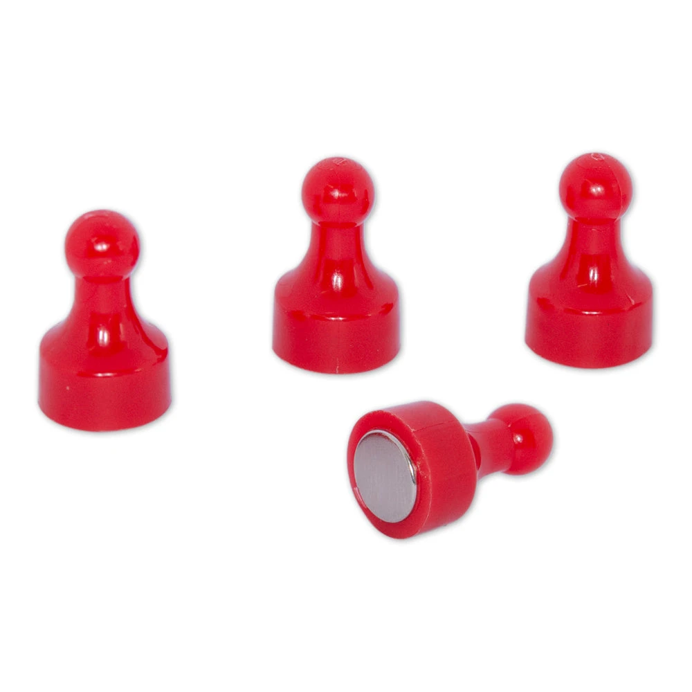 Red Pin Whiteboard Magnets - 12mm Diameter X 22mm | 12 PACK 2 Red Pin Whiteboard Magnets - 12mm Diameter X 22mm | 12 PACK - Image 2