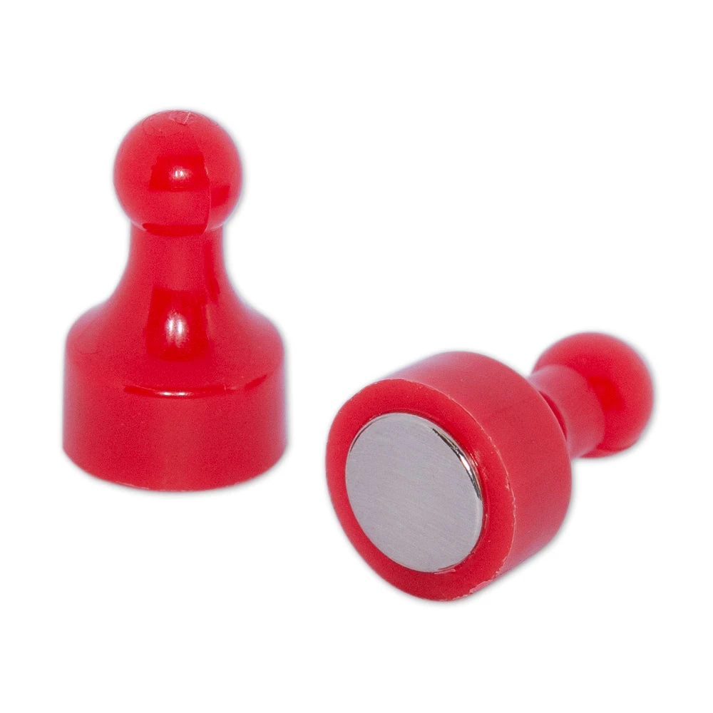 Red Pin Whiteboard Magnets - 12mm Diameter X 22mm | 12 PACK 1 Red Pin Whiteboard Magnets - 12mm Diameter X 22mm | 12 PACK